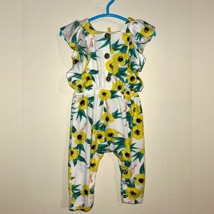 Jessica Simpson baby girl floral romper size 3-6 months